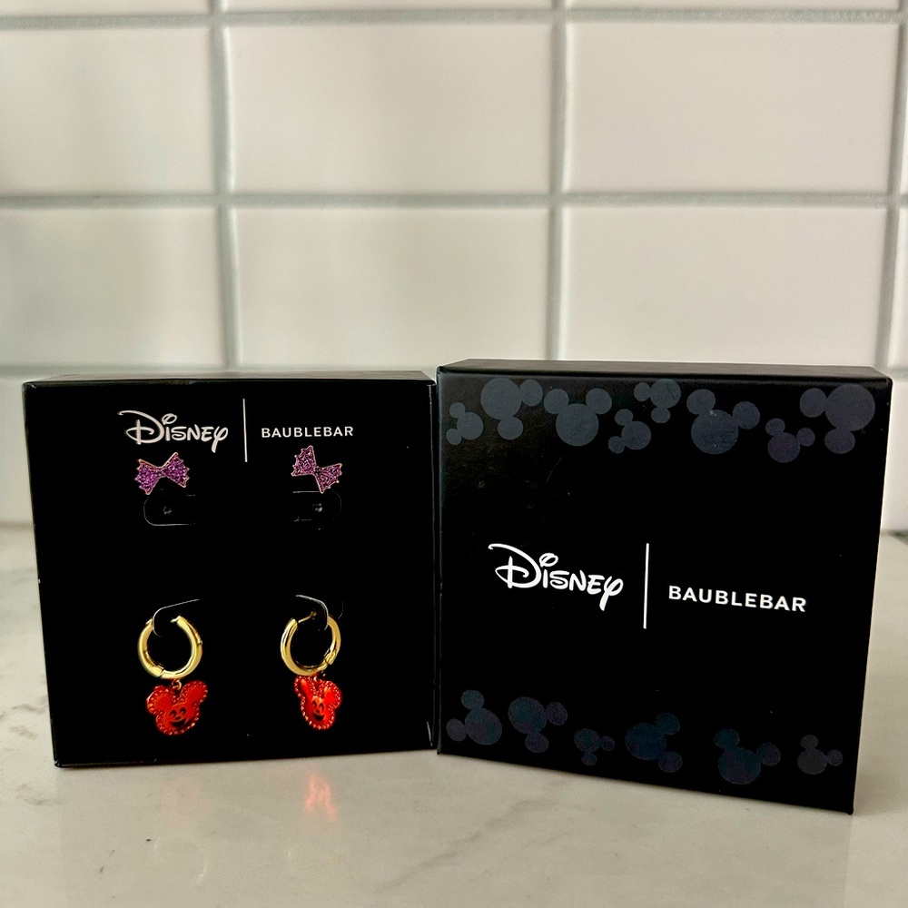 New Disney X Baublebar Mickey Mouse Halloween earrings set
